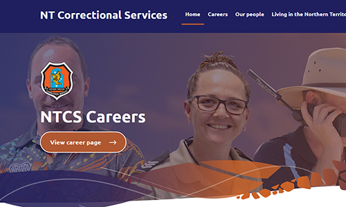 Correctional Services recruitment website